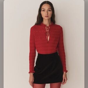 Doen - Cordelie Top - Wild Cherry - Medium - NWT